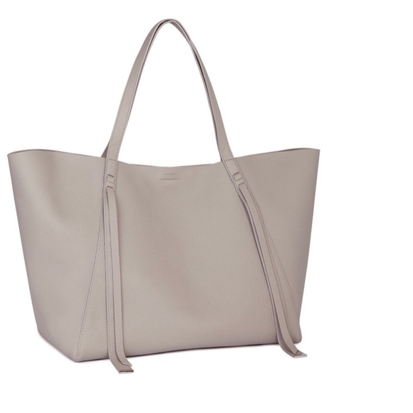 All Saints Grey Vincent Lea Tote